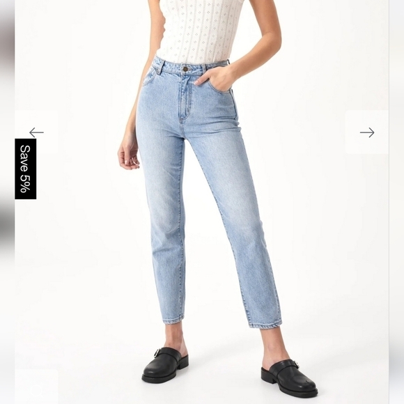 Rolla's Dusters High Rise Slim Leg Jeans in Comfort Old Stone 25 Rigid Denim - Picture 1 of 9